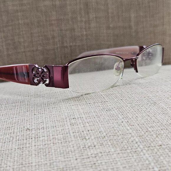 Guess Women Eyeglasses/Glasses Frame Burgundy Half Rim GU1574 51[]17 140 Frame - Picture 1 of 13